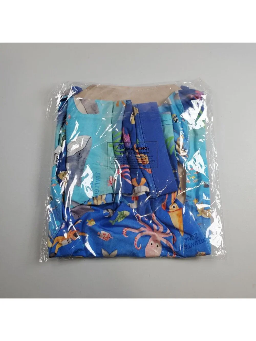Little Sleepies Underwater Discovery Two Piece Pajama Set Kids Size 4T NWT